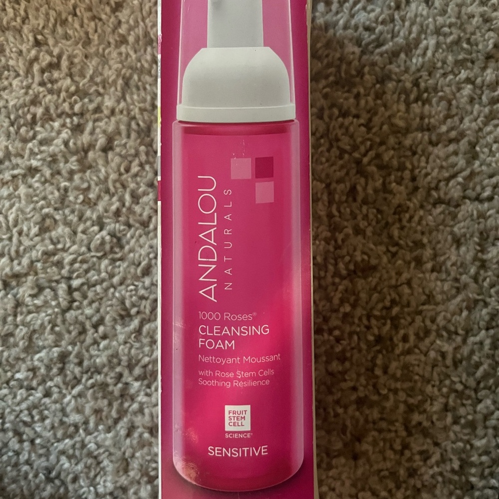 Andalou Naturals 1000 Roses Cleansing Foam - Pink